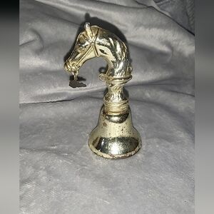 Brass Horse Head Bell with Hanging Charm